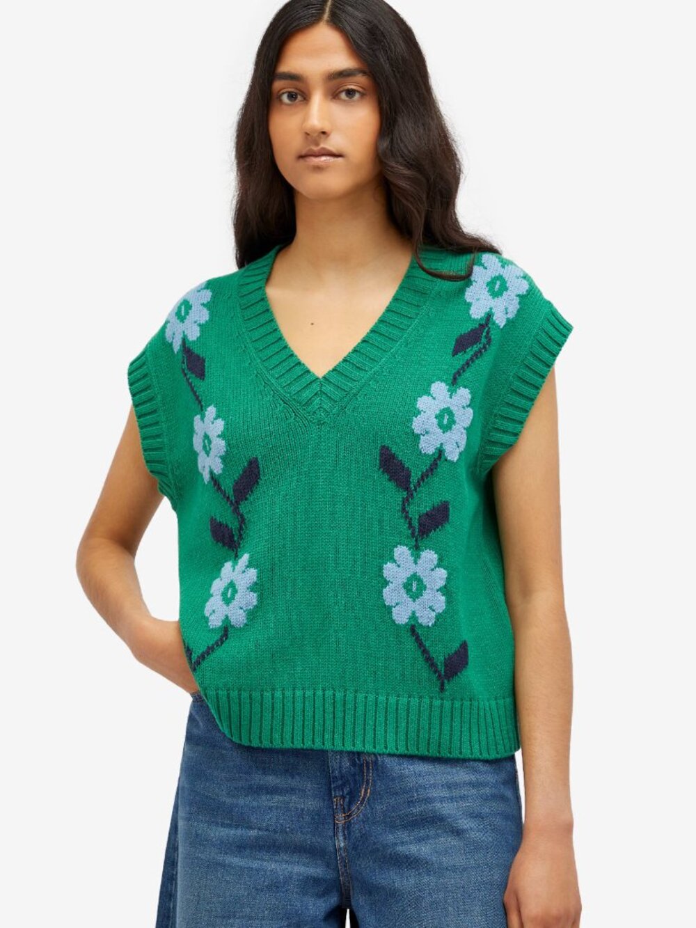 Weekend Max Mara Austria Green Knit Sweater Vest S